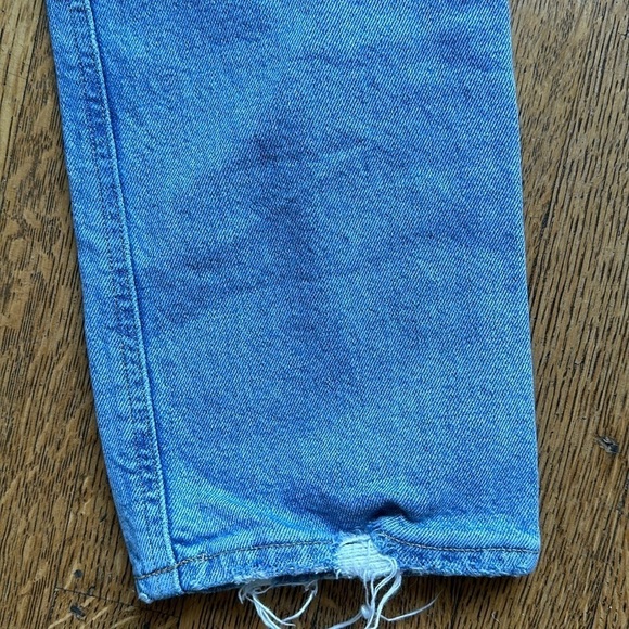 AGOLDE Riley High Rise Straight Crop Jean Size 27 in volt - Picture 7 of 13